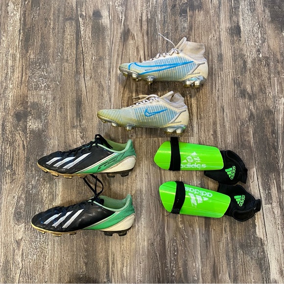 ❌SOLD❌ Size 4Y soccer cleats football adidas F50 Nike professional soccer w/ sh… - Picture 3 of 5